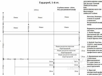 Просчет и изготовление кухни и мебели в дом