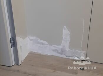 Штукатурка, шпаклевка, покраска после повреждения влагой