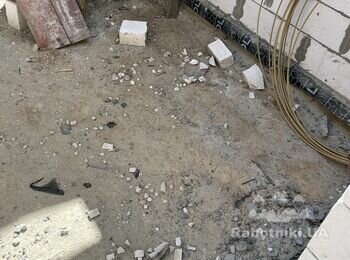 Чернова Стяжка по грунту 63м2-7см