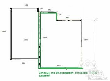 Смонтировать жестяные парапетные крышки для плоской крыши 80 м