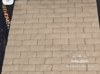 Укладка декоративной гипсовой плитки