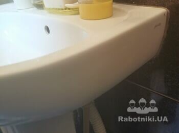 Замена раковины.