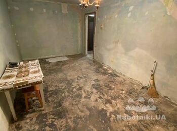 Демонтаж і залив нової стяжки в 1к. хрущовці. 27кв. м.