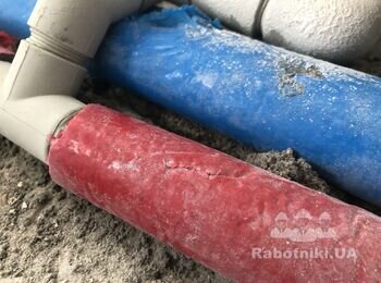 Перепайка трійника з пелепропілена.