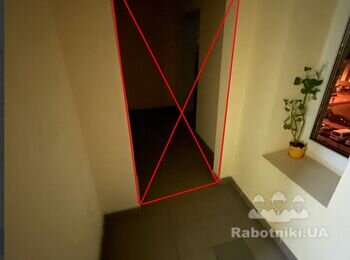 Установка 2ух дверей на этаже общем этаже в новострое