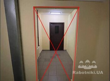 Установка 2ух дверей на этаже общем этаже в новострое