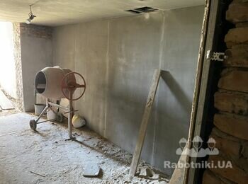 Поклейка плитки в кухне, гостиной, всего около 100 м2