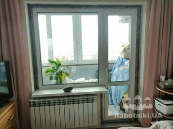 Два откоса в комнате 6,5 м + 6,5 м возможна доп.работа по балкону