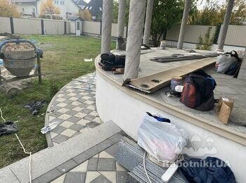 Облицовка цоколя гранитом