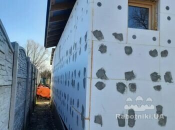 Штукатурка пінопласту з сіткою