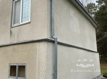 Установка булерьяна и монтаж дымохода + строительные работы