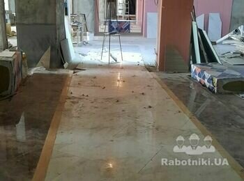 Укладка 100 метров керамогранита в МОП