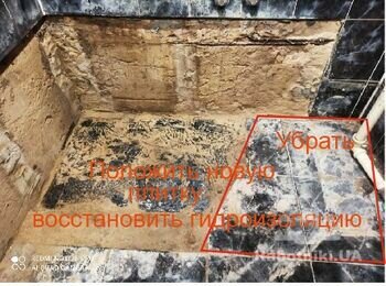 Нестандартные плиточные работы в санузле