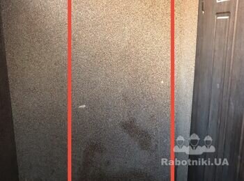 Демонтаж дверного приема + перегородка стены.
