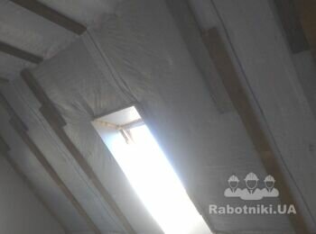 Монтаж вагонки и гипсокартона на потолке
