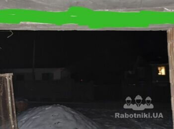 Подготовка для установки гаражных ворот