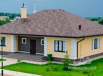 Кровля из битумной черепицы 200 м2