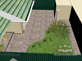 Планування, проект і укладання тротуарної плитки, 140 м кв.