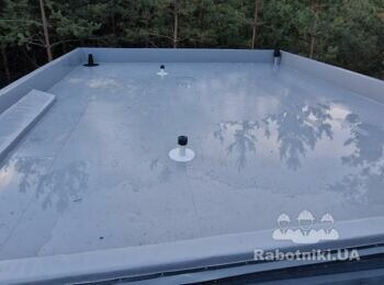 Разуклонка плоской ПВХ крыши