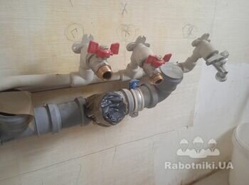 Разводка сантехники на кухне