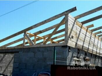 Односкатная кровля на одноэтажное здание 1000 м2