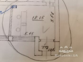 Ремонт помещения площадью 19. 5м2