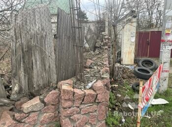 Ремонт забора из натурального камня бута Осокорки 17м2