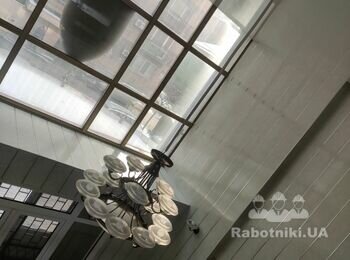 Демонтаж существующего натяжного потолка