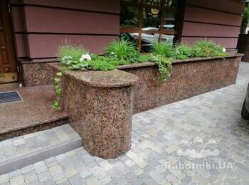 Укладка гранита