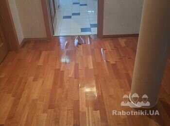 Ремонт паркета и потолка ГК в частном доме