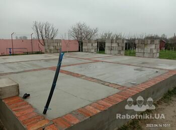 Кладка пеноблока, крыша под ключ