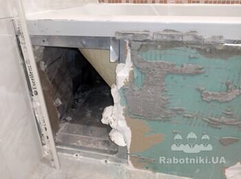 Экран под ванну из плитки