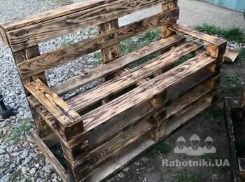 Лавочки из поддонов