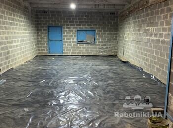 Укладка бетона по маякам из миксера 60м2 Вишневе