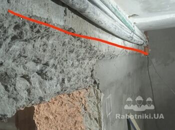 Облицовка политкой, стены и пол, санузел.