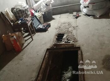 Бетонне перекриття оглядової ями в гаражі