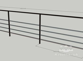 Виготовлення, зварювання поручнів з чорного металу