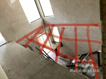 Залить часть перекрытия