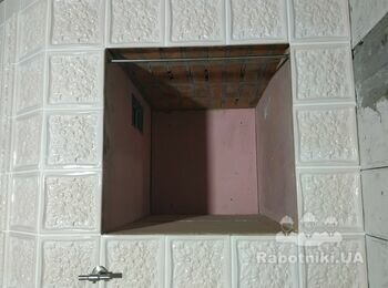 Пошпаклевать нишу над плитой под покраску и покрасить