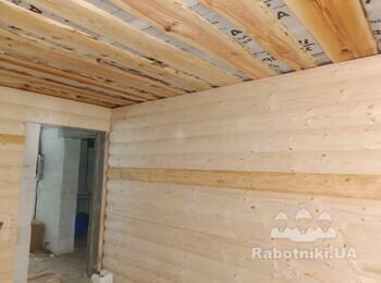 Монтаж блок-хауса 1200м2