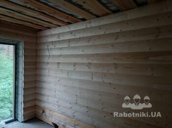 Монтаж блок-хауса 1200м2