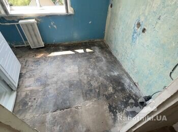 Сделать стяжку пола в квартире 28м