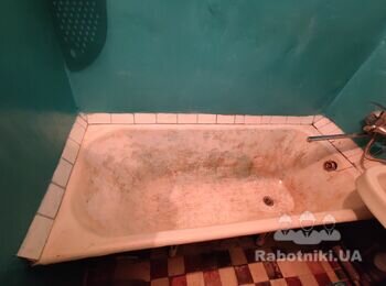 Реставрация чугунной ванны жидким акрилом