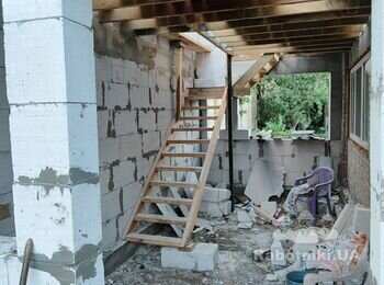Кладка газоблока + армопояс