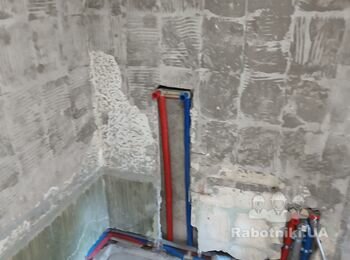 Штукатурка ванной комнаты
