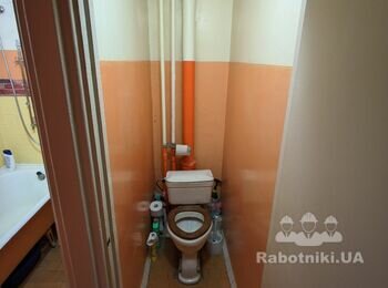 Ремонт ванної кімнати (2,1 м кВ) і туалету (1,1 м кВ) (Київ, Святош.)