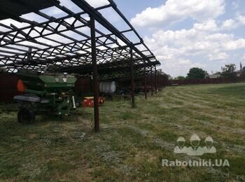 Влаштування покрівлі навіса.
