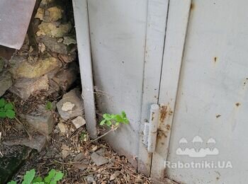 Ремонт металевого гаража (зварювання + фарбування) + фундамент