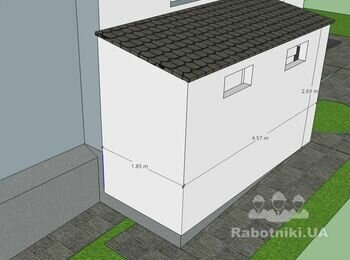 Будівництво прибудови з газоблоку