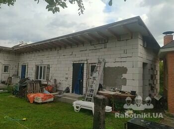 Утепление фасада, 120 + 50 м.кв. Утепление цоколя - 50 м.пог.